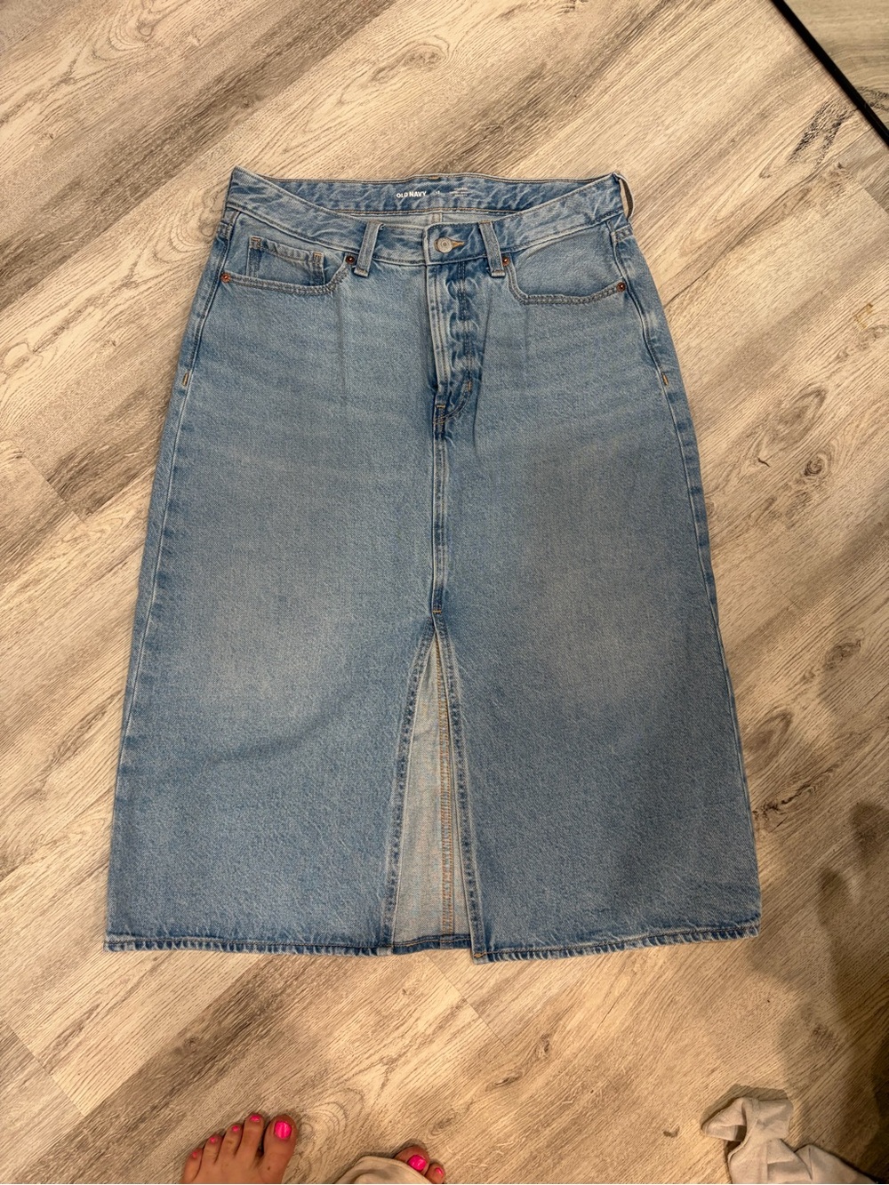 Women’s DENIM old navy midi skirt